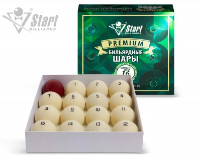 Шары Start Billiards Premium 60мм красный биток
