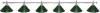 Светильник Fortuna Prestige Silver Green 6 плафонов