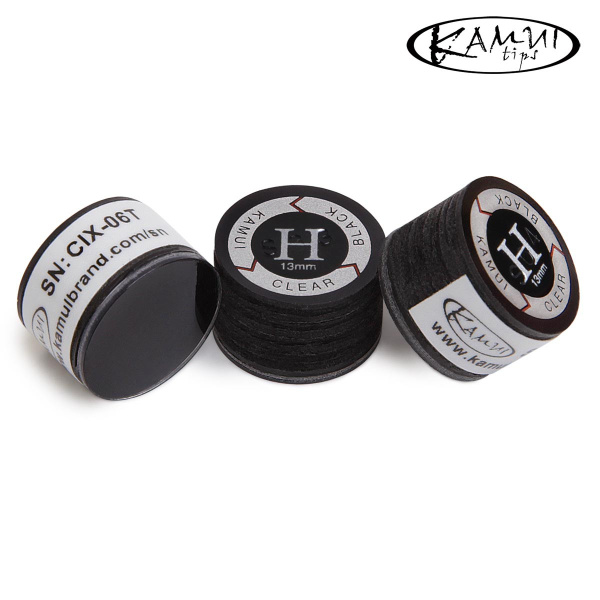 Наклейка для кия Kamui Clear Black 13мм Hard