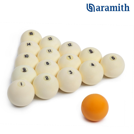 Шары Aramith Standard Pyramid 60,3мм желтый биток