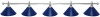 Светильник Fortuna Prestige Silver Blue 5 плафонов