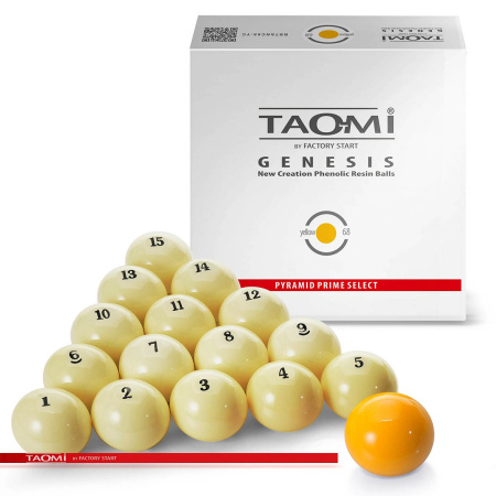 Шары Tao-mi Genesis 68мм желтый биток