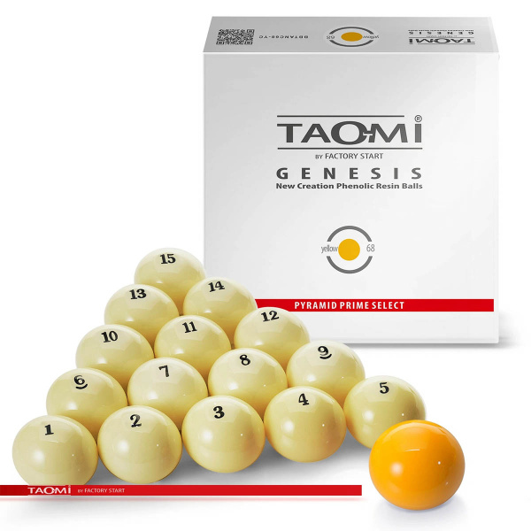 Шары Tao-mi Genesis 68мм желтый биток