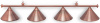 Светильник Fortuna Marseille Red Bronze 4 плафона