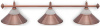 Светильник Fortuna Alison Red Bronze 3 Плафона