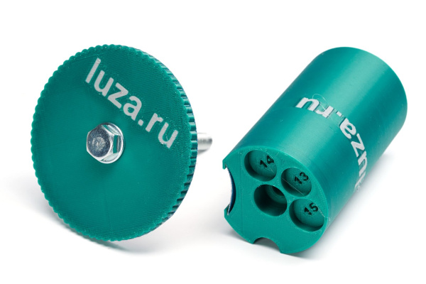Станок для обработки шафта и наклейки Luza.ru, зеленый