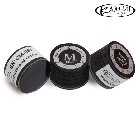Наклейка для кия Kamui Clear Black 13мм Medium